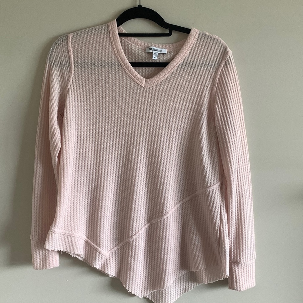 Sold elsewhere! William Rast long sleeve waffle top. Size Med